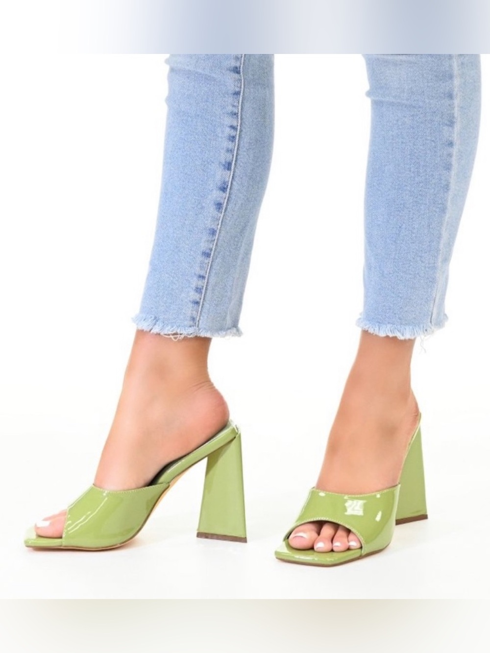 Journee Collection Kammali Tru Comfort Foam Open Square Toe Block Heel - Picture 3 of 7